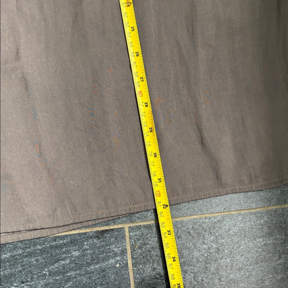 Taupe Satin Cargo Slip skirt - Picture 5 of 5
